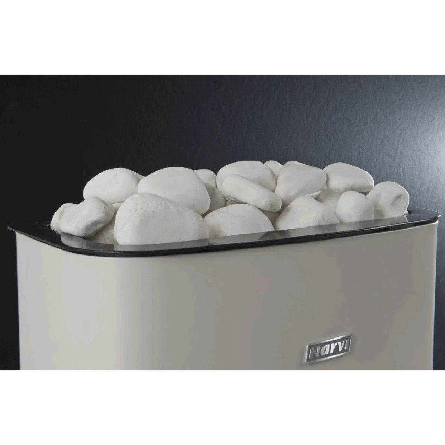 White Sauna Heater Decorative Cover Stones Sauna Stones | Finnmark Sauna