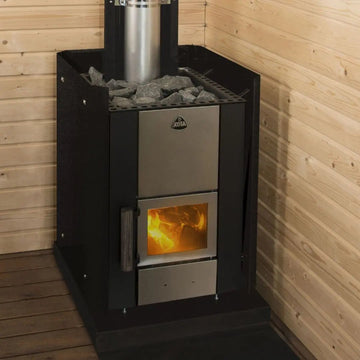 Wood Burning Sauna Stove Bundle for Barrel Saunas | Finnmark Sauna